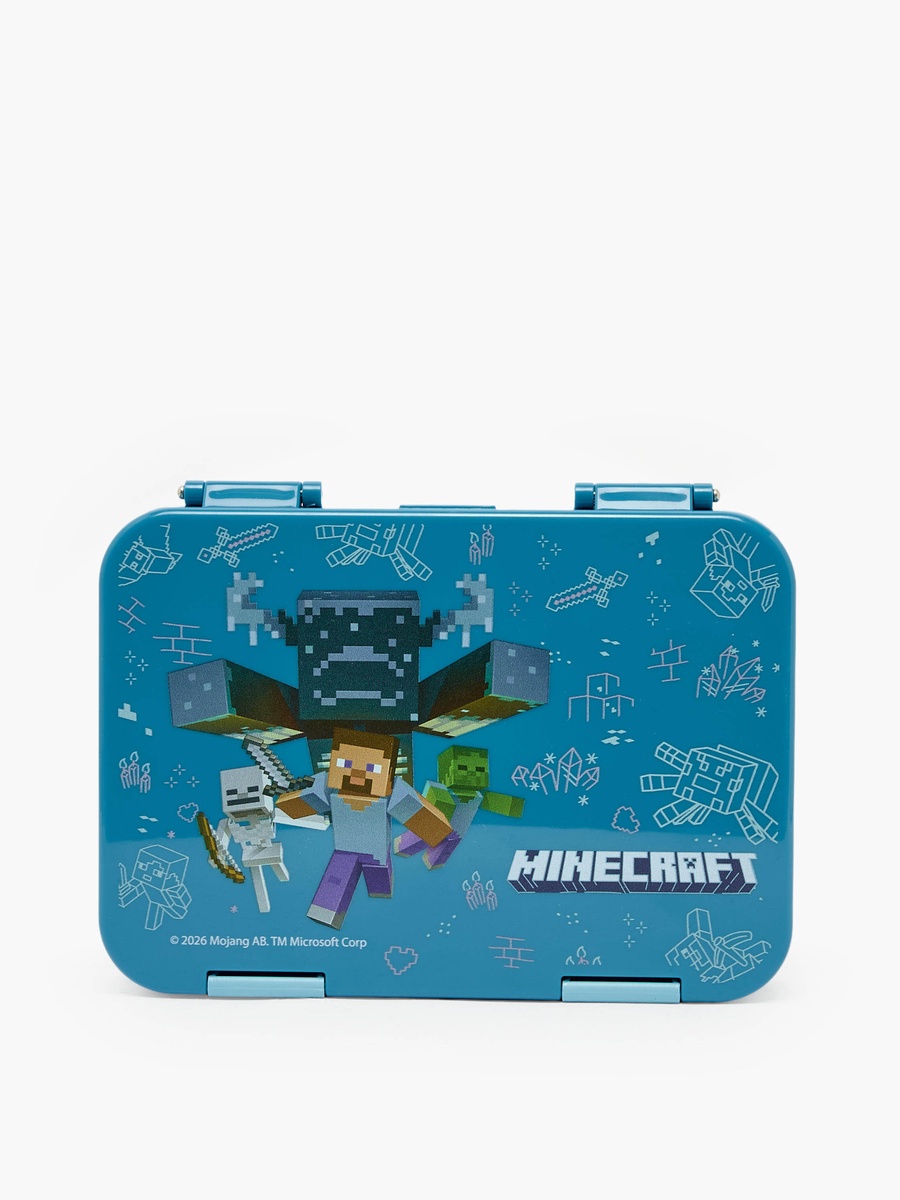 Minecraft Print Lunch Box with Clip Lock Lid