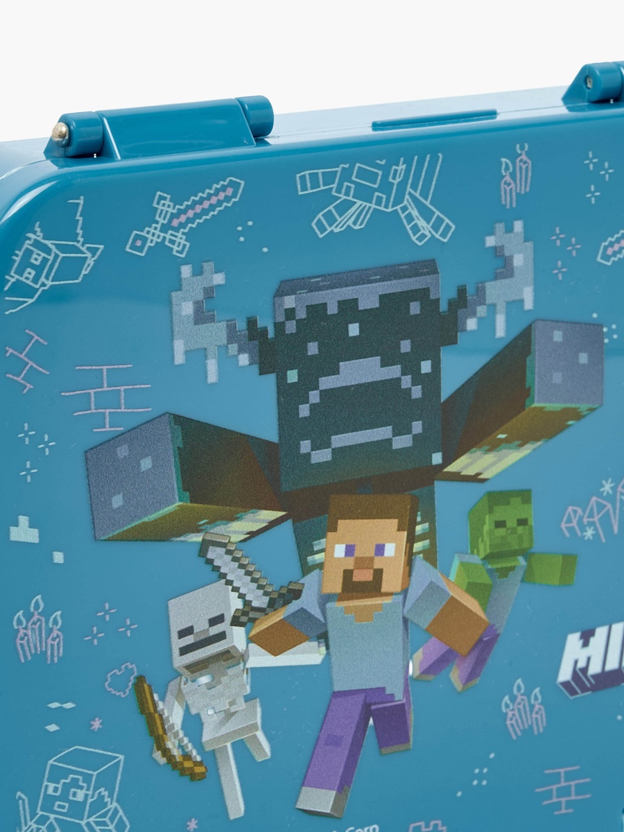 Minecraft Print Lunch Box with Clip Lock Lid