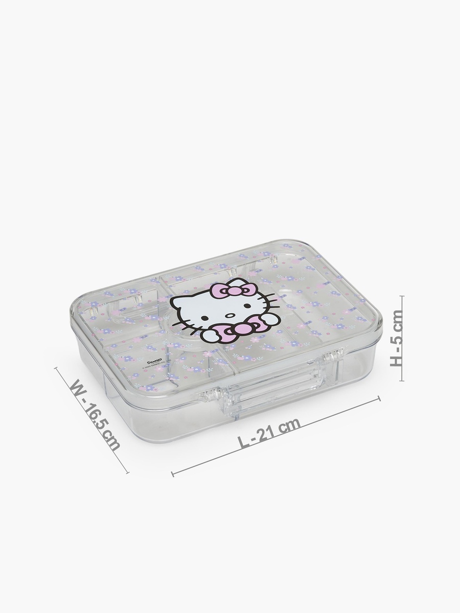 Hello Kitty Print Lunch Box with Compartments - 700 ml