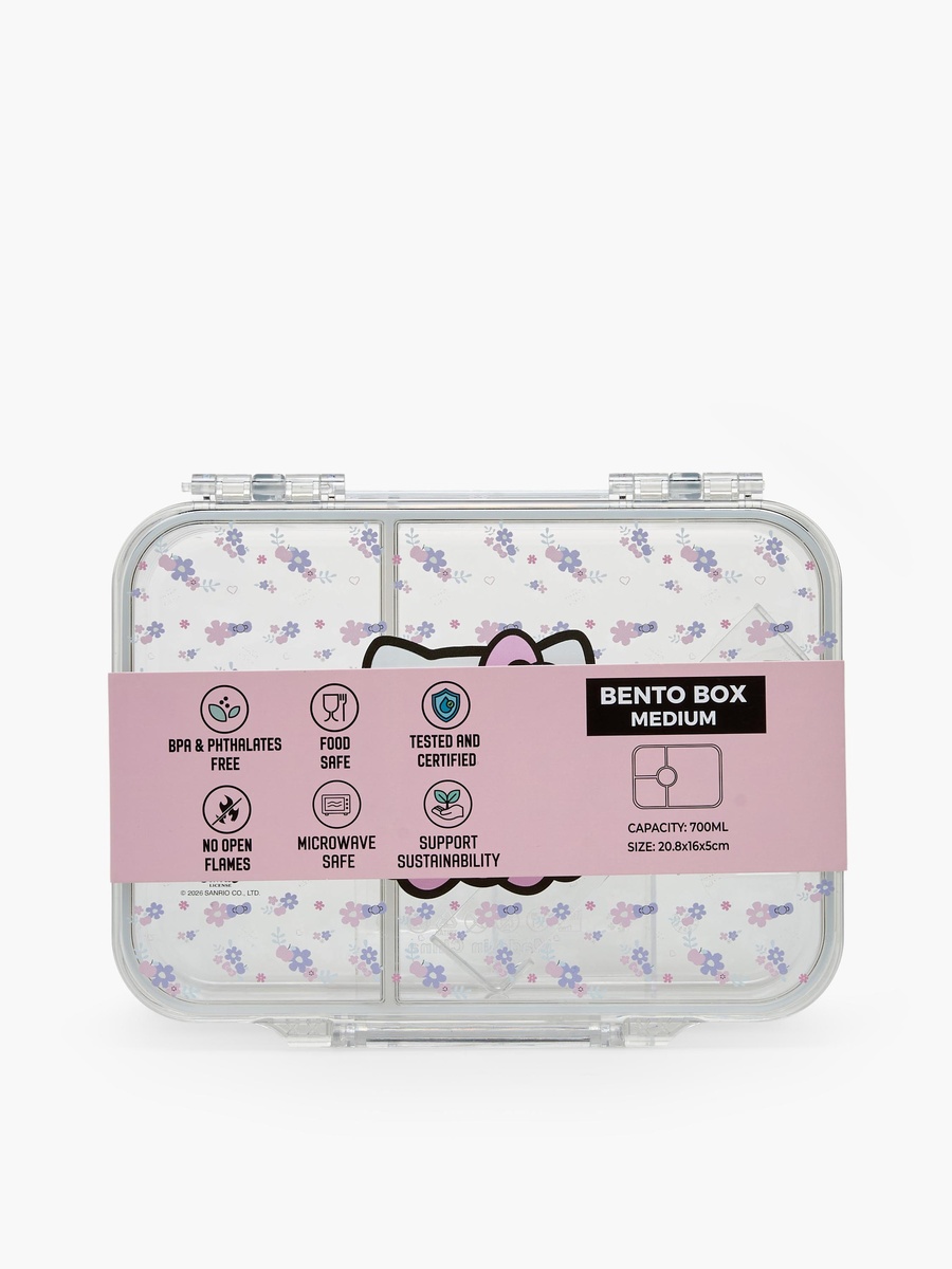 Hello Kitty Print Lunch Box with Compartments - 700 ml
