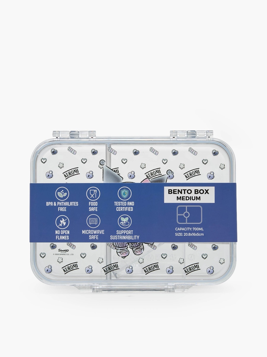 Kuromi Bento Lunch Box with Clip Lock Lid - 700 ml