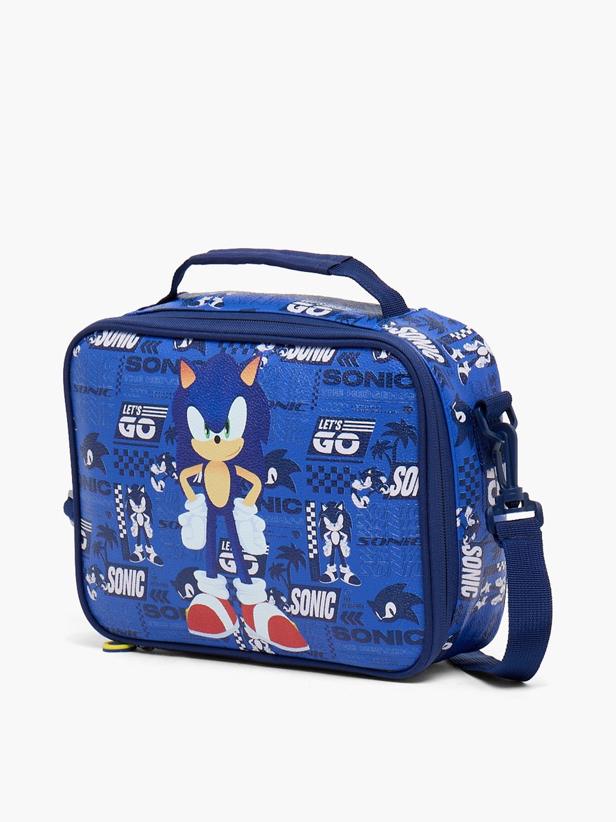 شنطة غداء بطبعات سونيك القنفذ للأولاد 3-5 سنوات بعزل حراري
