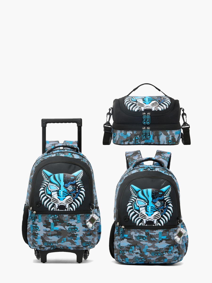 Tiger Print Lunch Bag with Thermal Insulation