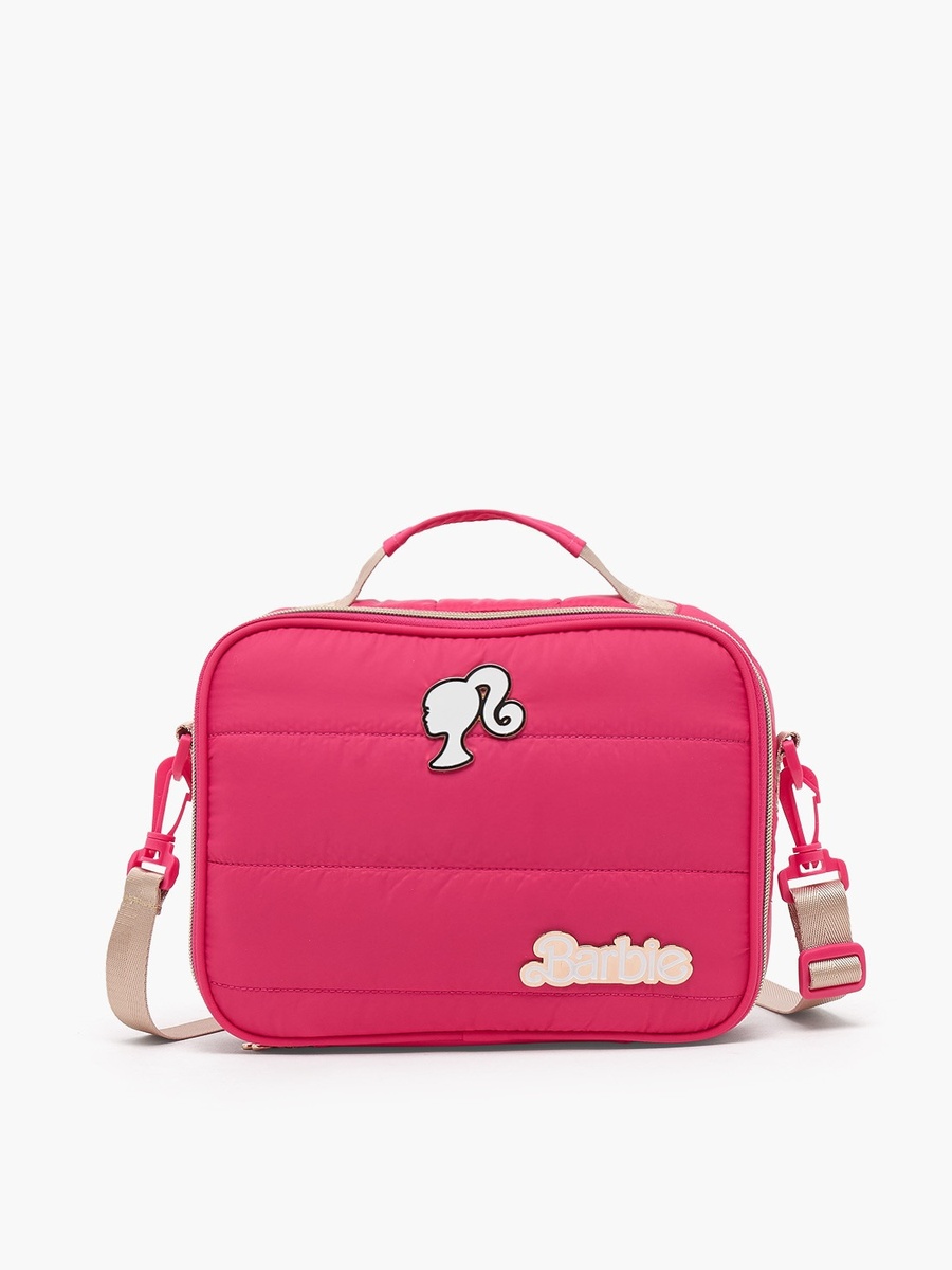 Barbie Textured Lunch Bag with Zip Closure