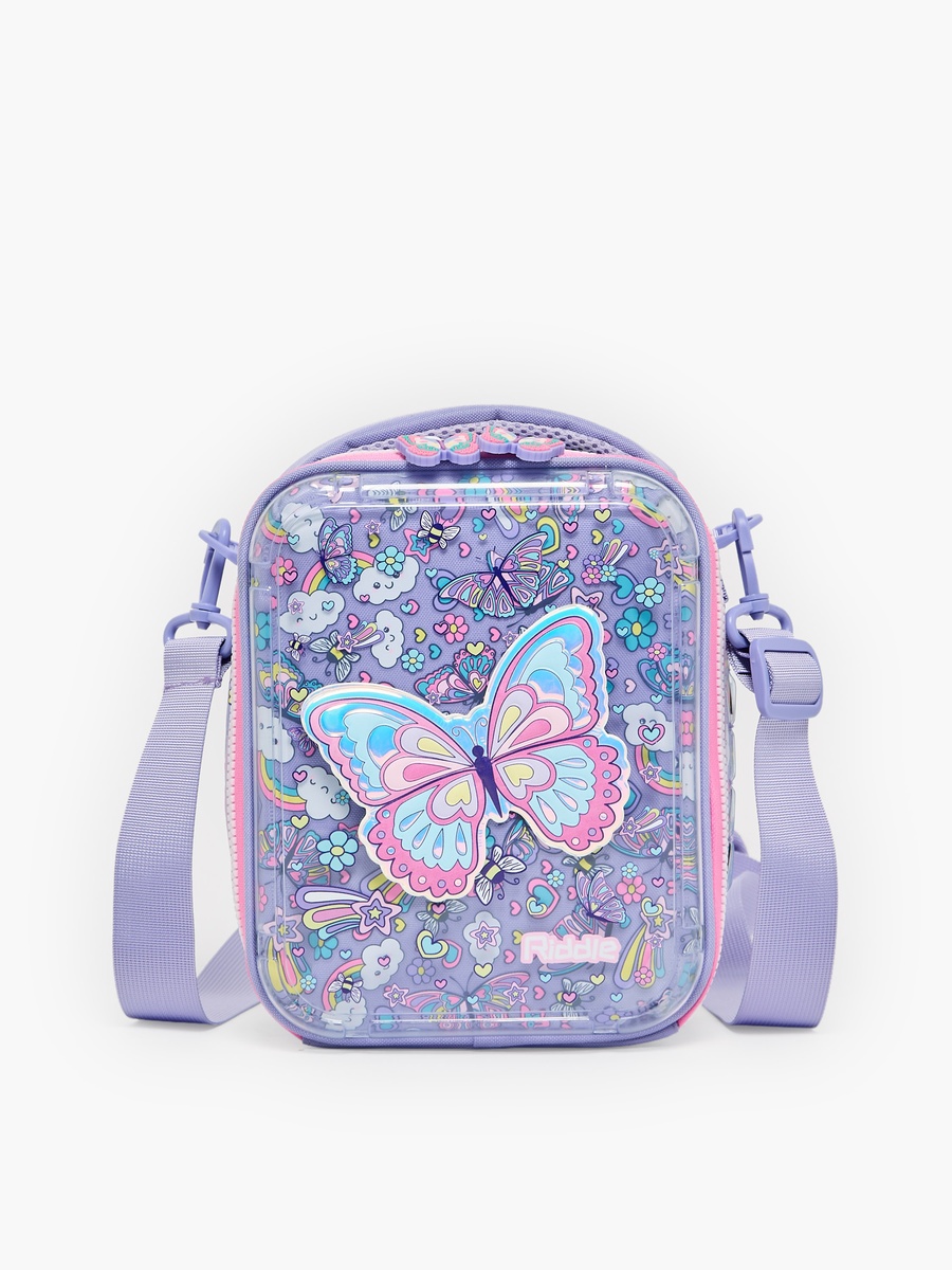 Butterfly Applique Lunch Bag with Insulation