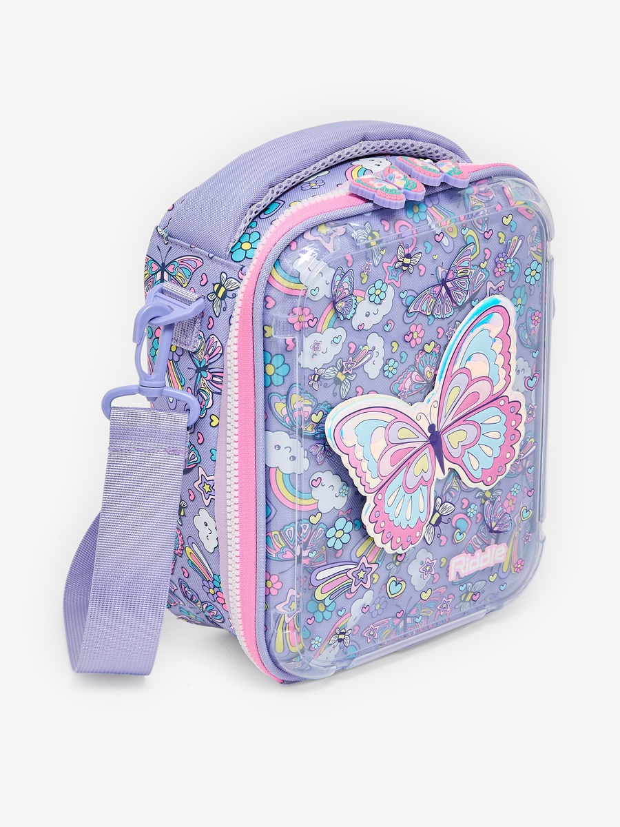 Butterfly Applique Lunch Bag with Insulation