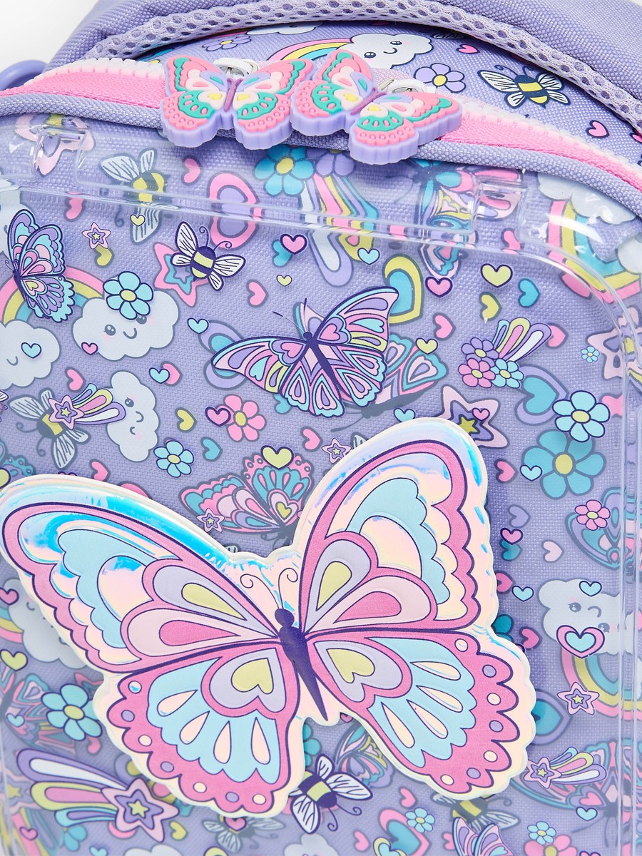 Butterfly Applique Lunch Bag with Insulation