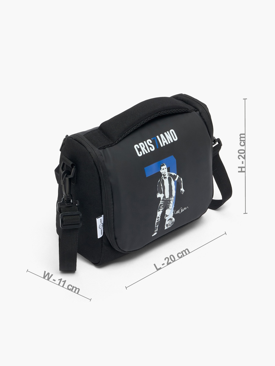 Cristiano Ronaldo Print Lunch Bag with Detachable Strap