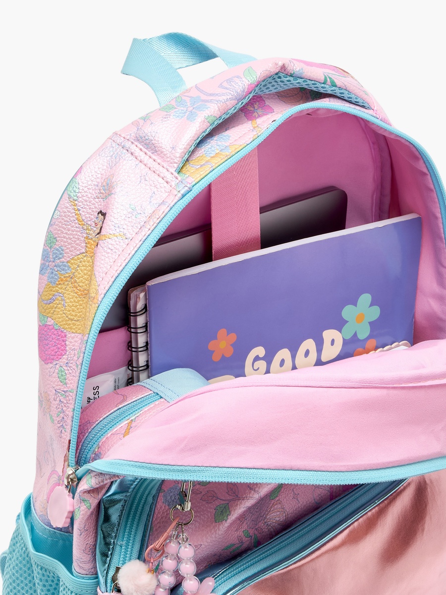 Princess Print Backpack with Laptop Compartment - 16 inches