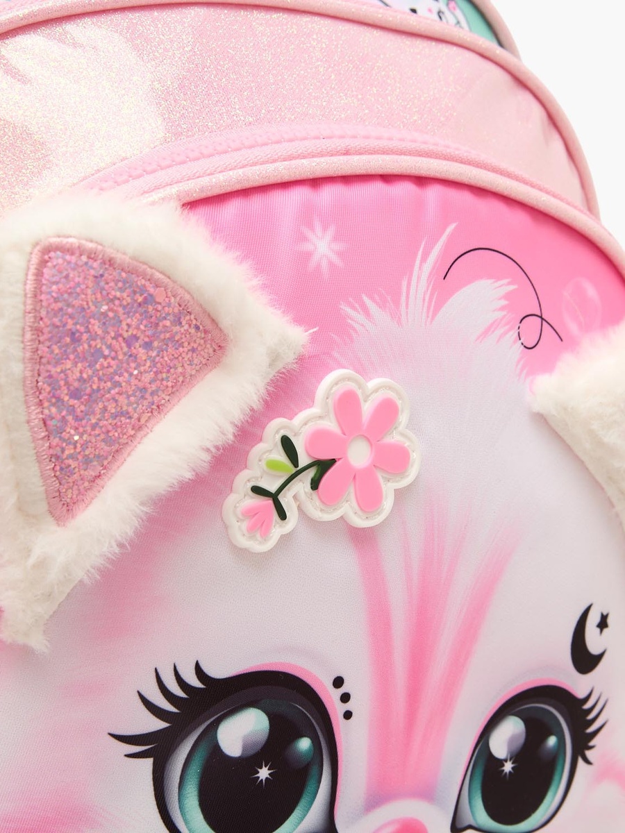 Cat Print Backpack with Laptop Compartment - 16 inches