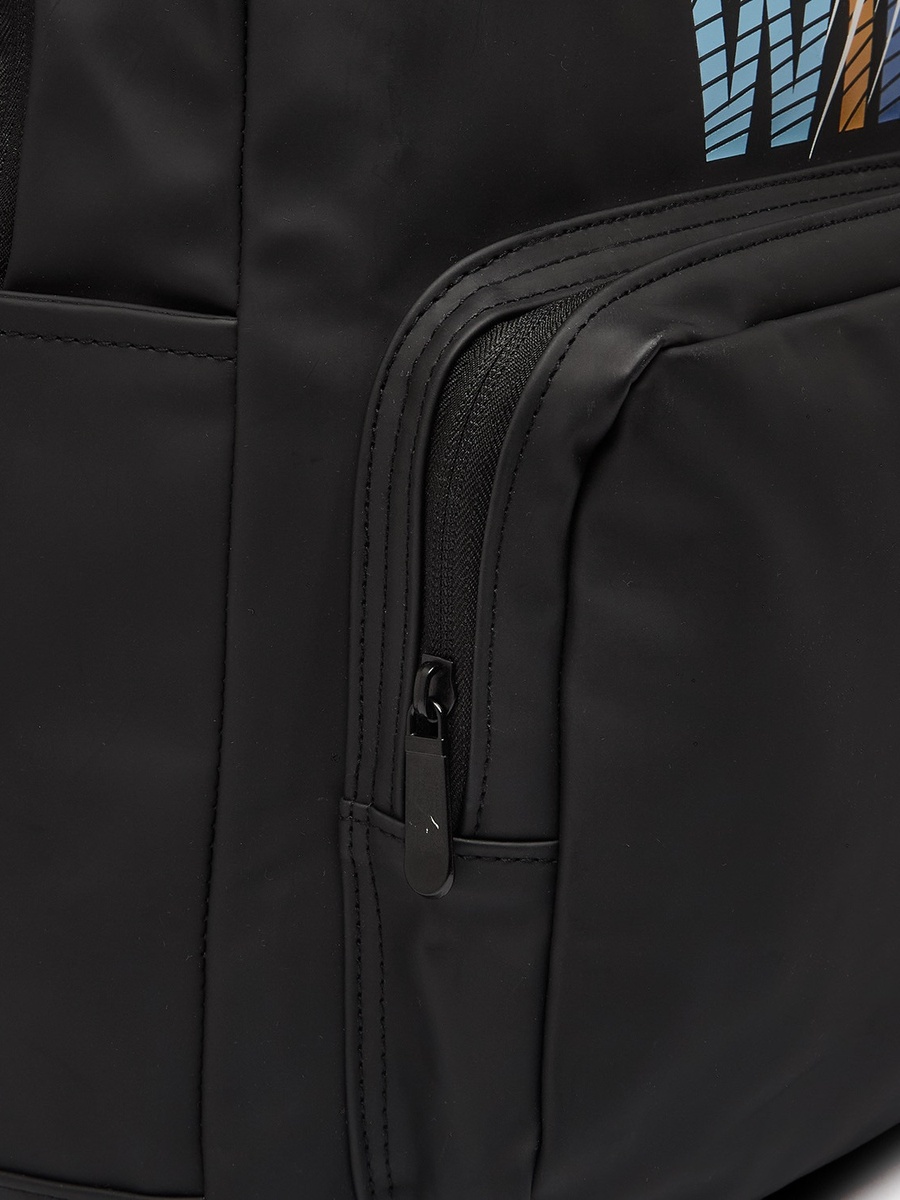 Football Print Backpack with Print - 17 inches