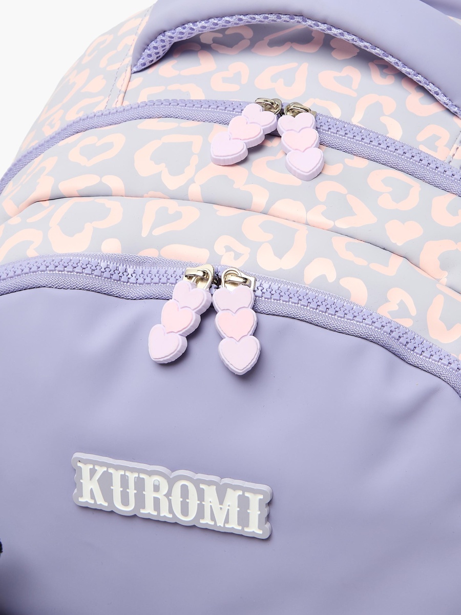 Kuromi Print Backpack with Adjustable Shoulder Straps - 17 inches