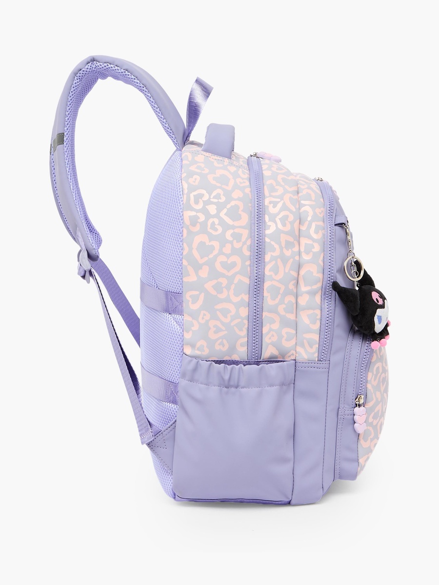Kuromi Print Backpack with Adjustable Shoulder Straps - 17 inches