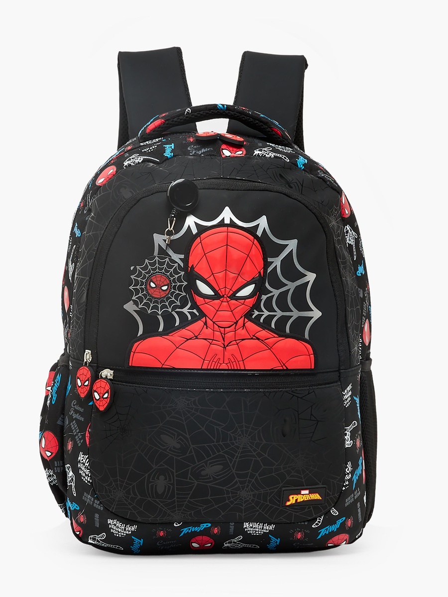 Spider-Man Print Backpack with Laptop Compartment - 16 inches
