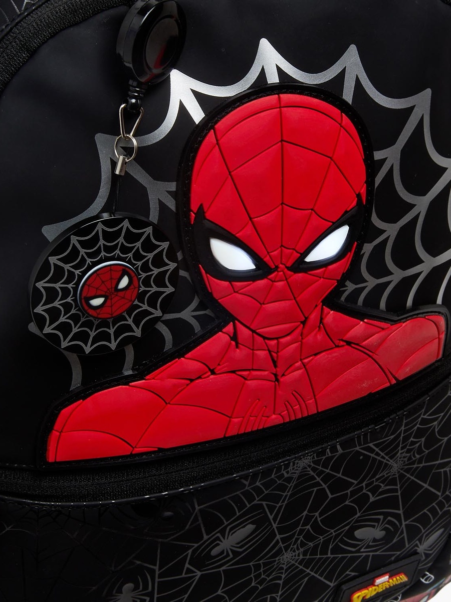 Spider-Man Print Backpack with Laptop Compartment - 16 inches