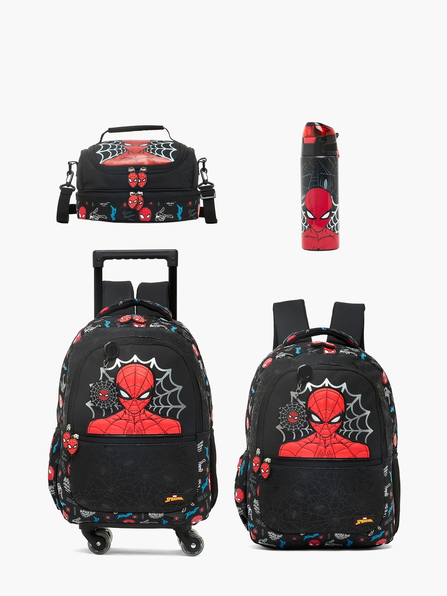 Spider-Man Print Backpack with Laptop Compartment - 16 inches