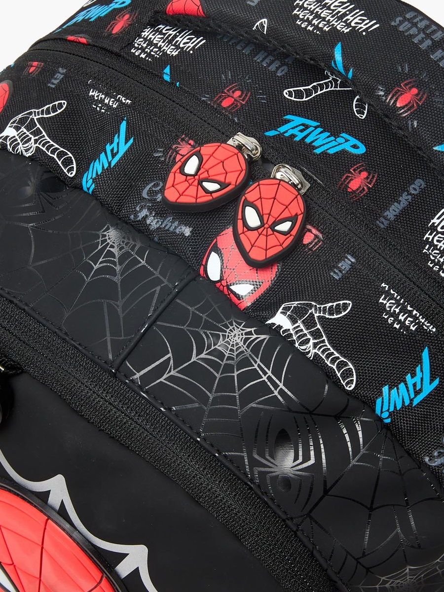 Spider-Man Print Backpack with Laptop Compartment - 16 inches