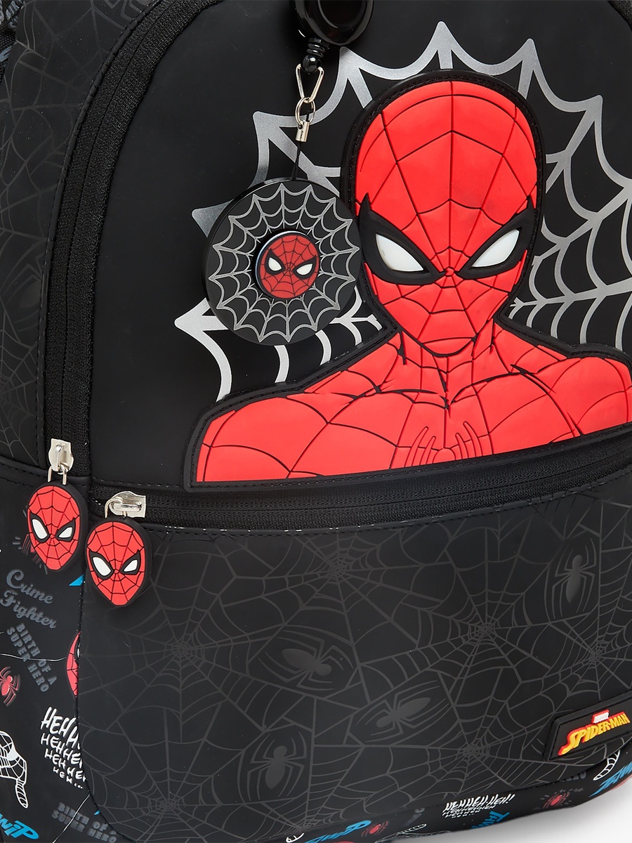 Spider-Man Print Backpack with Laptop Compartment - 16 inches