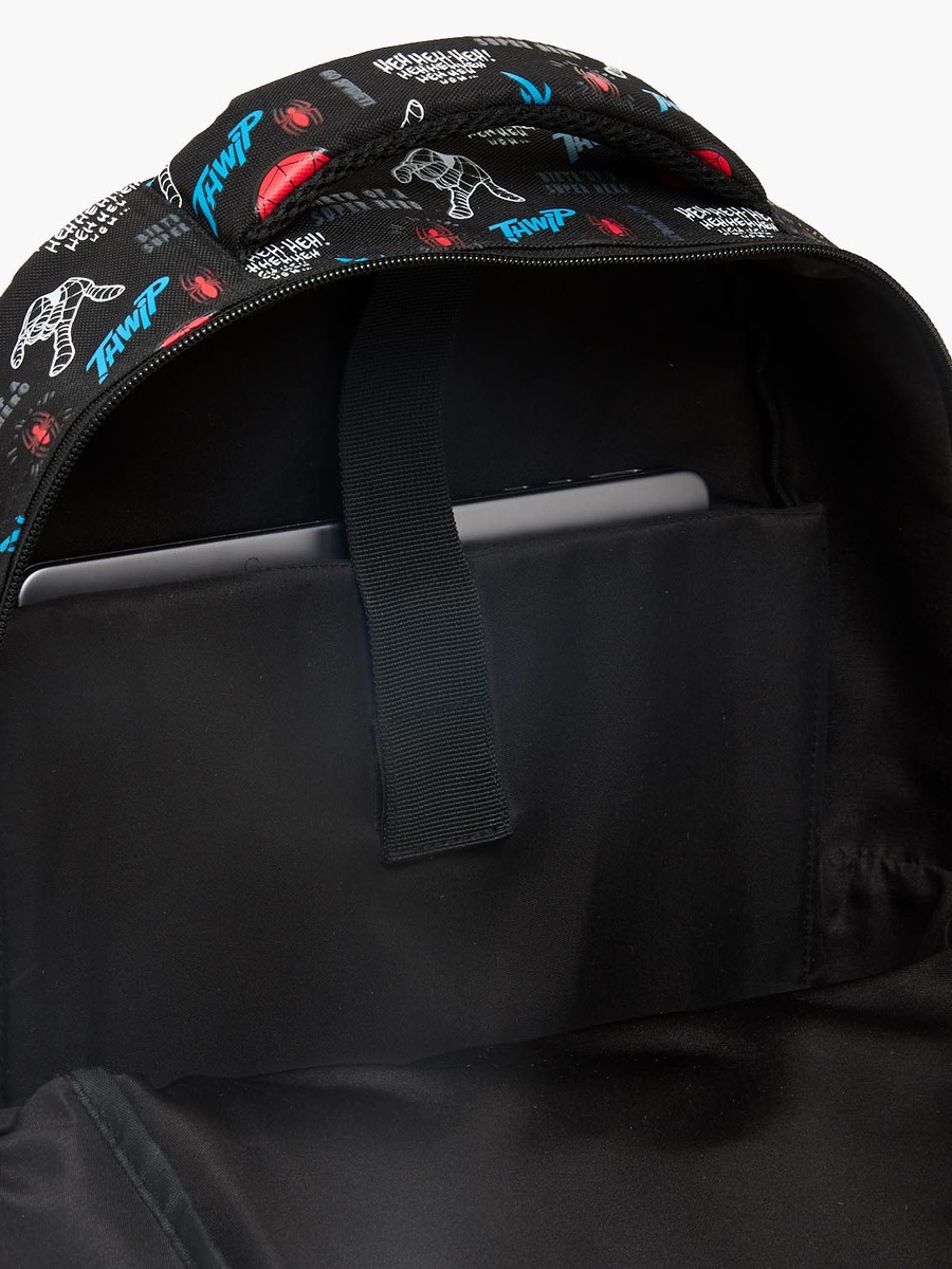 Spider-Man Print Backpack with Laptop Compartment - 16 inches