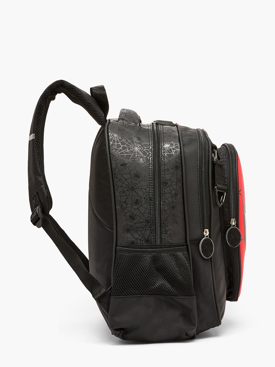 Spider-Man Print Backpack with Padded Shoulder Straps - 16 inches