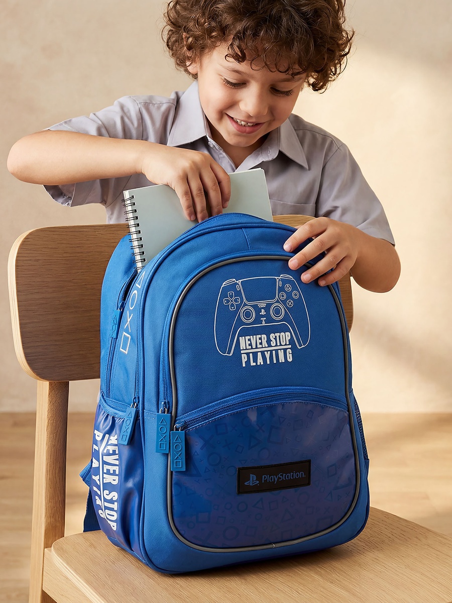 Game Controller Print Backpack with Adjustable Straps - 16 inches
