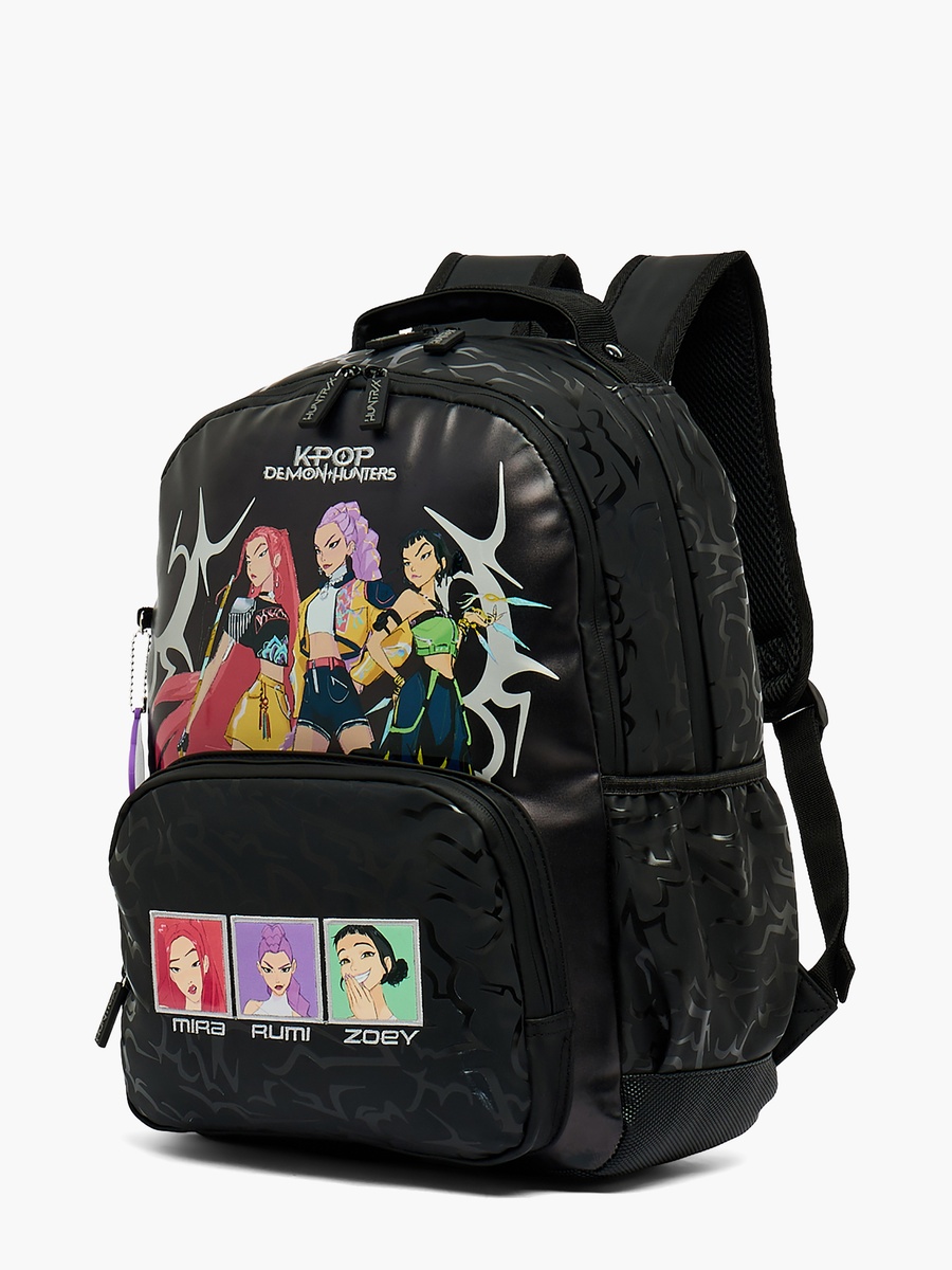 KPop Demon Hunters Print Backpack with Padded Straps - 16 inches