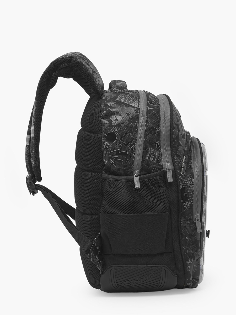 Game Print Backpack with Padded Back