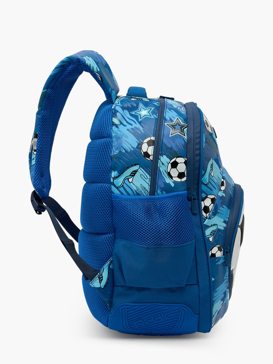 Football Print Backpack with Padded Adjustable Straps