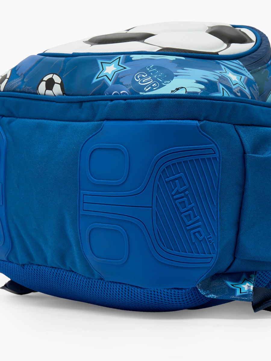 Football Print Backpack with Padded Adjustable Straps