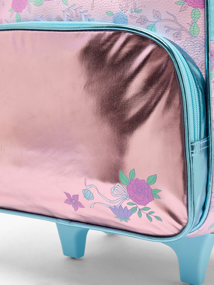 Princess Print Trolley Bag with Durable Wheels - 16 inches