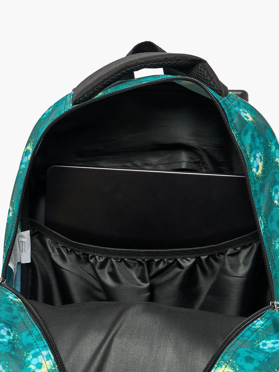 Football 3-Piece School Trolley Bag Set with Pencil Pouch - 16 inches
