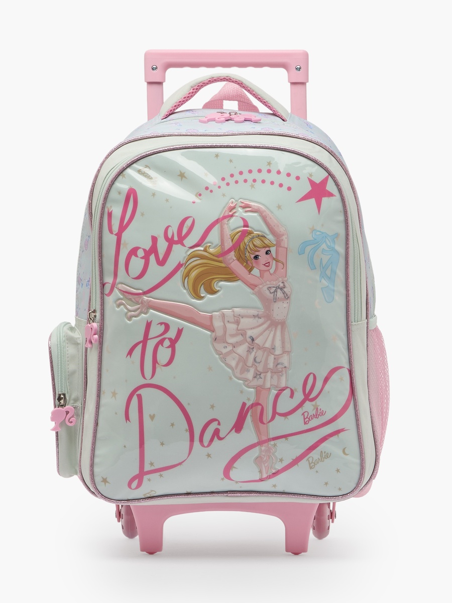 Barbie 3-Piece School Trolley Bag Set with Lunch Bag - 16 inches