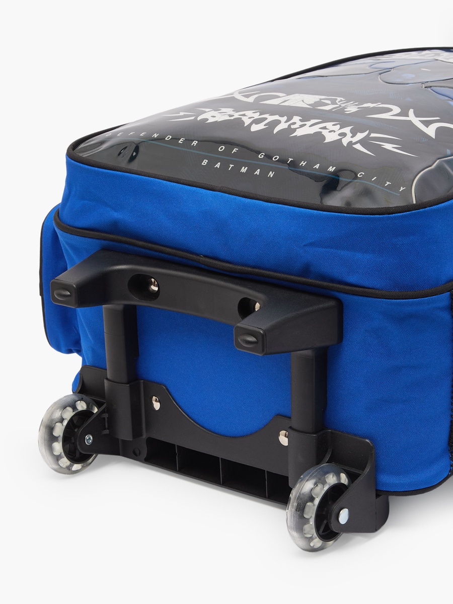 Batman 3-Piece School Trolley Bag Set with Lunch Bag and Pencil Case - 16 inches