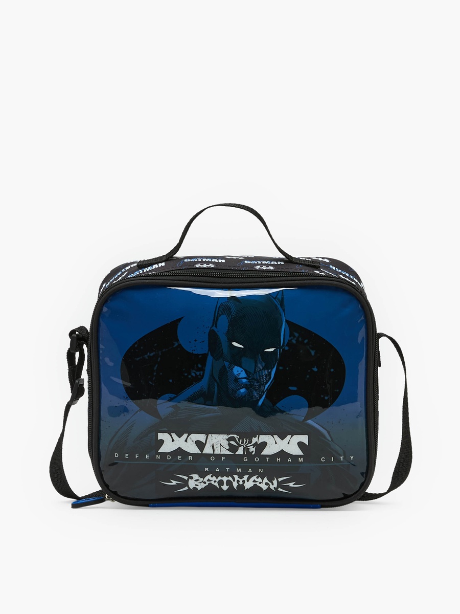 Batman 3-Piece School Trolley Bag Set with Lunch Bag and Pencil Case - 16 inches