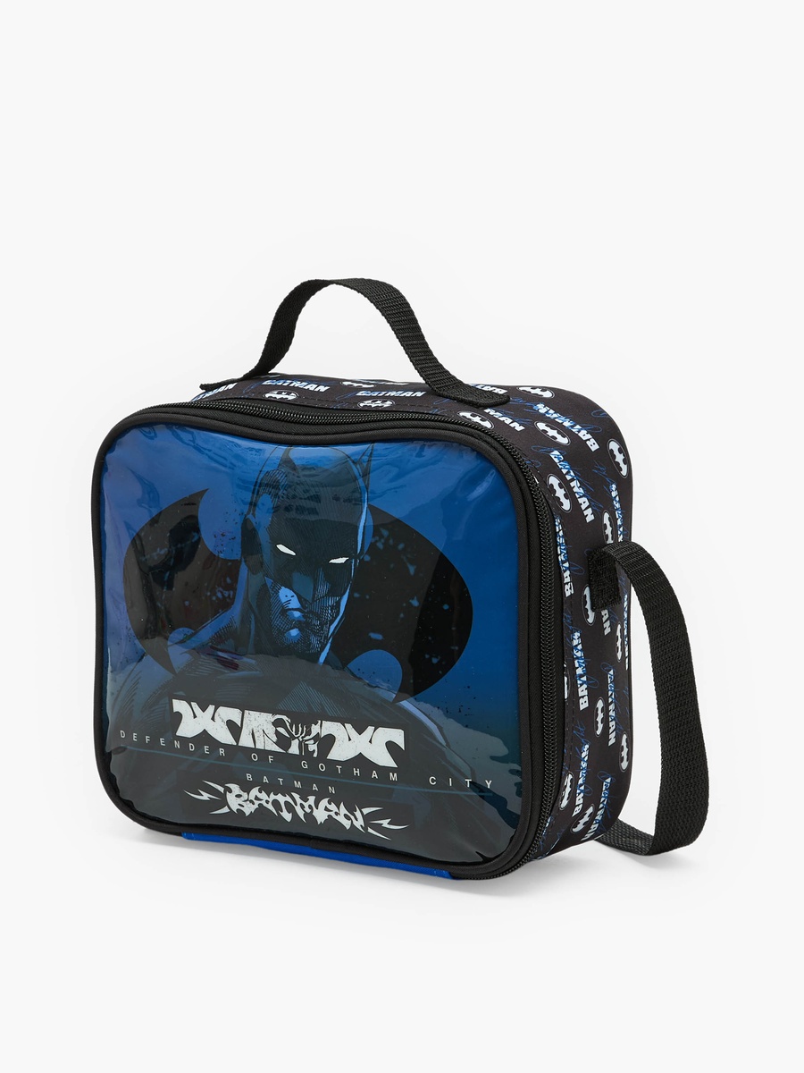 Batman 3-Piece School Trolley Bag Set with Lunch Bag and Pencil Case - 16 inches