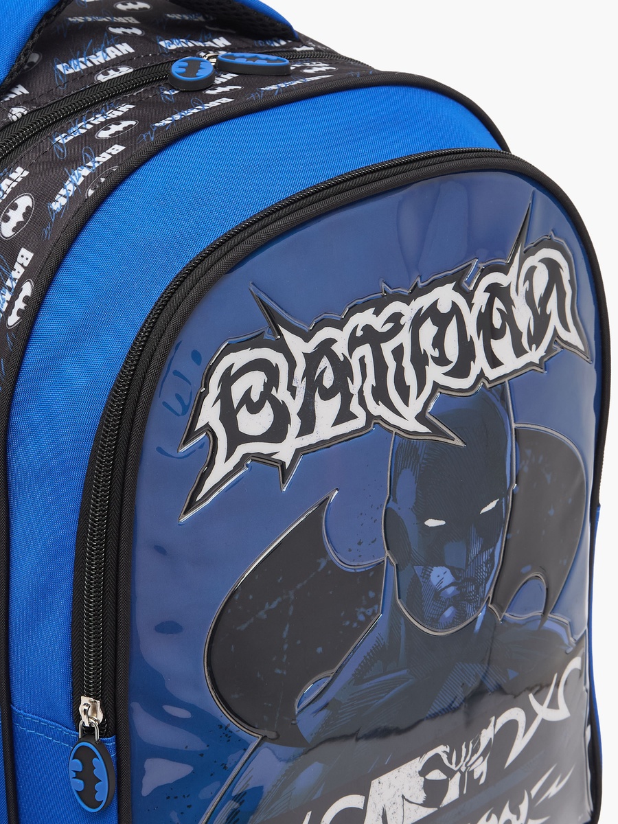 Batman 3-Piece School Trolley Bag Set with Lunch Bag and Pencil Case - 16 inches