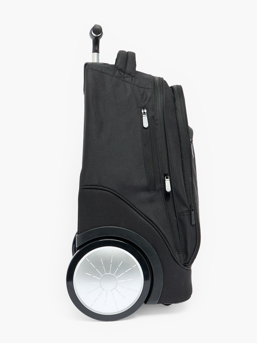 Solid 3-Piece School Trolley Bag Set with Lunch Bag - 18 inches