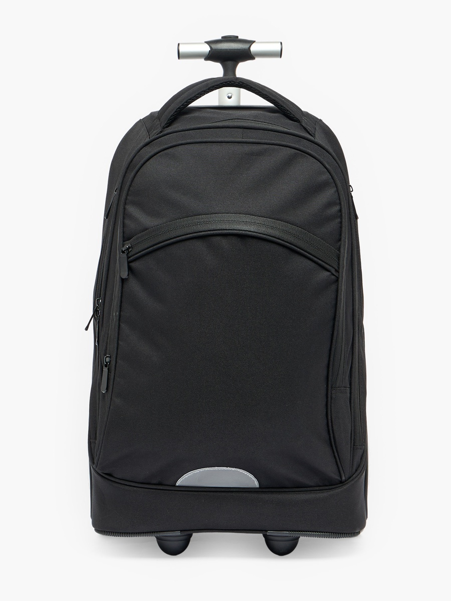 Solid 3-Piece School Trolley Bag Set with Lunch Bag - 18 inches