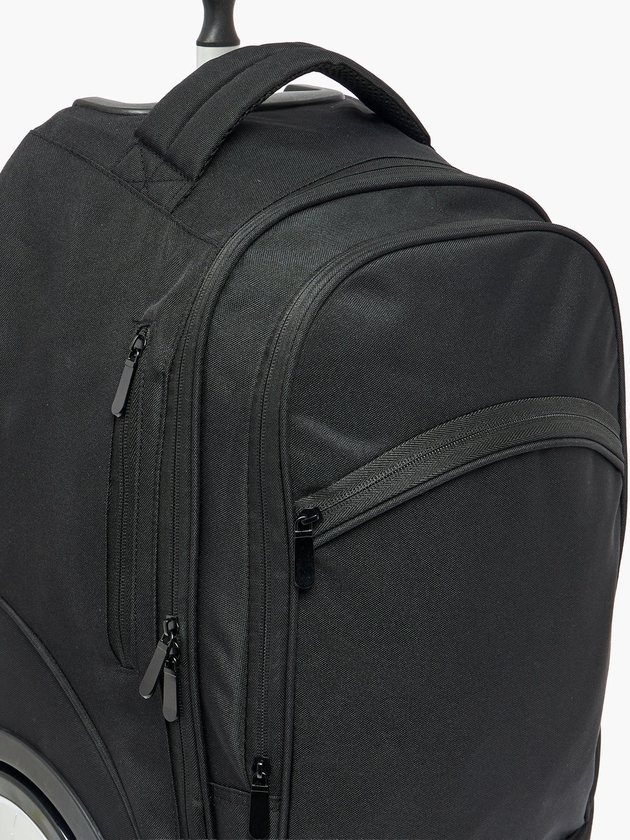 Solid 3-Piece School Trolley Bag Set with Lunch Bag - 18 inches