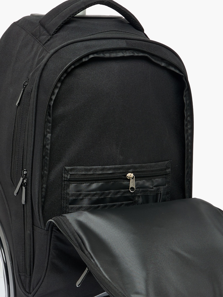 Solid 3-Piece School Trolley Bag Set with Lunch Bag - 18 inches