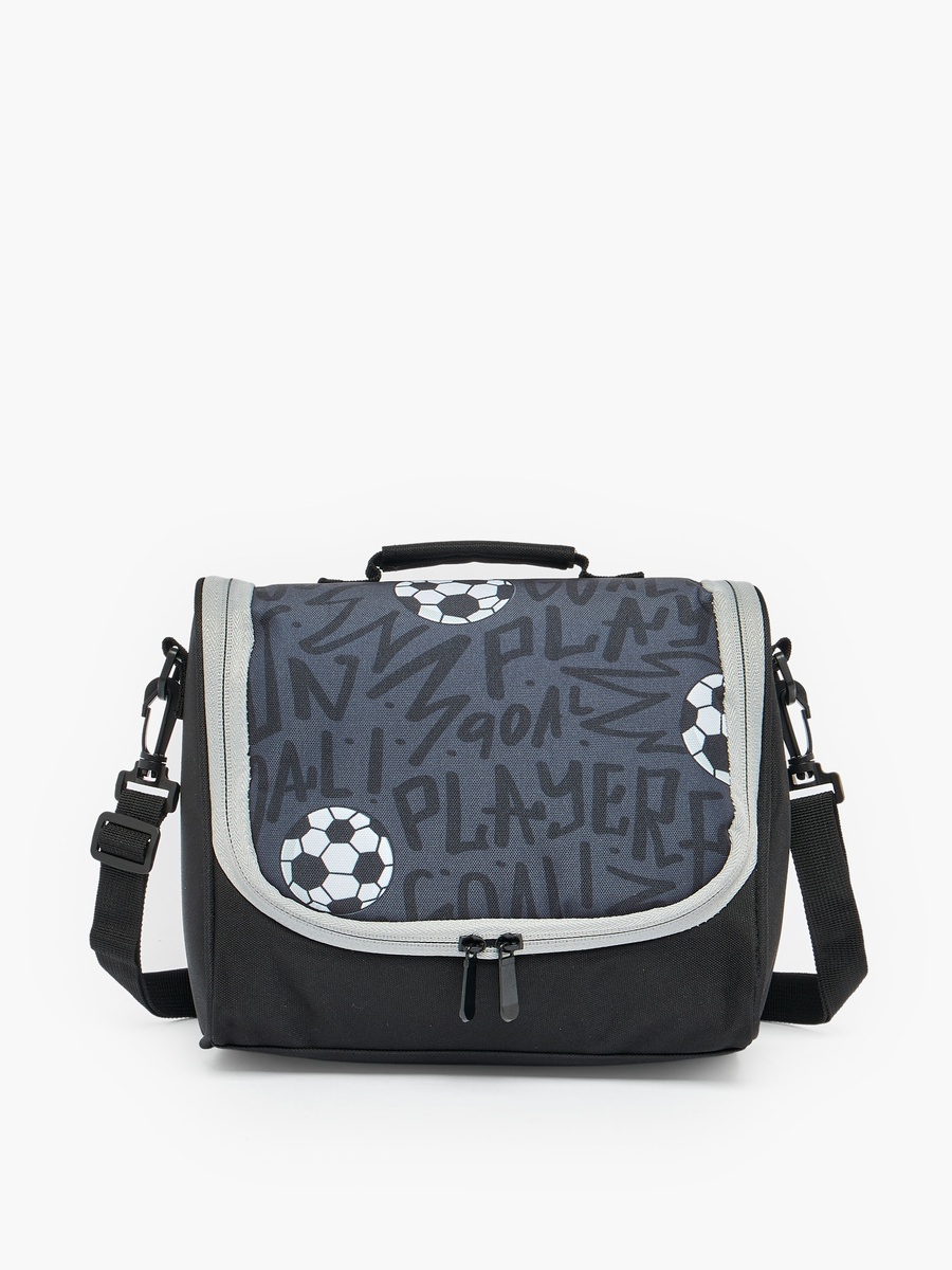 Football 3-Piece School Trolley Bag Set with Lunch Bag - 18 inches