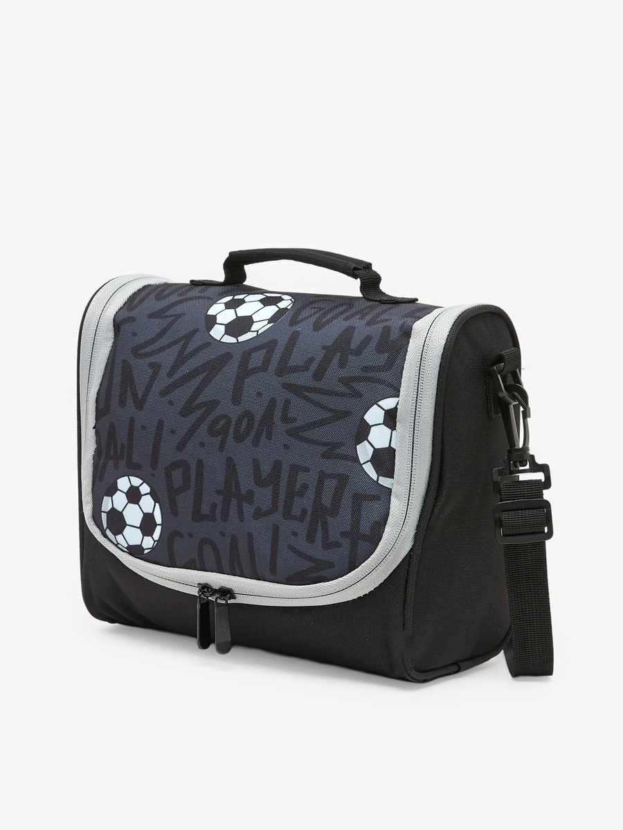 Football 3-Piece School Trolley Bag Set with Lunch Bag - 18 inches