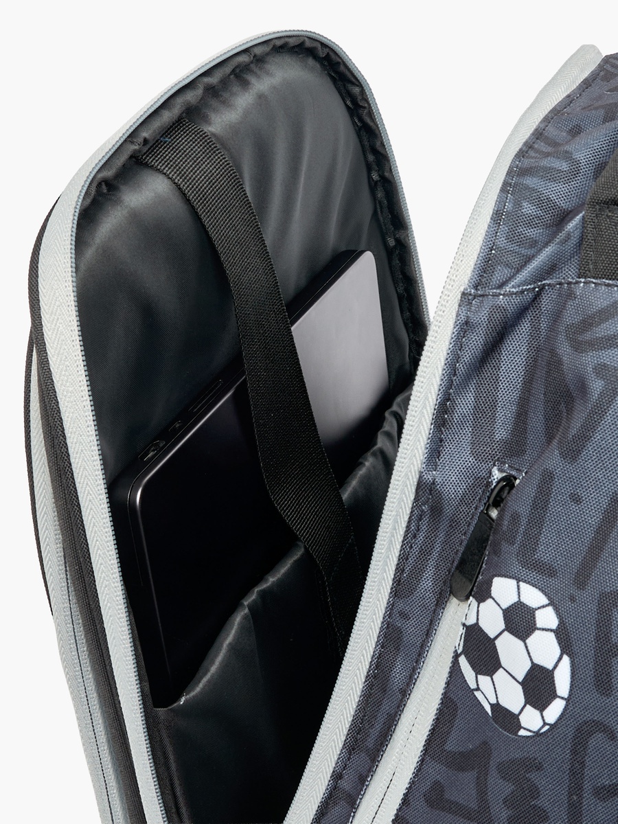 Football 3-Piece School Trolley Bag Set with Lunch Bag - 18 inches