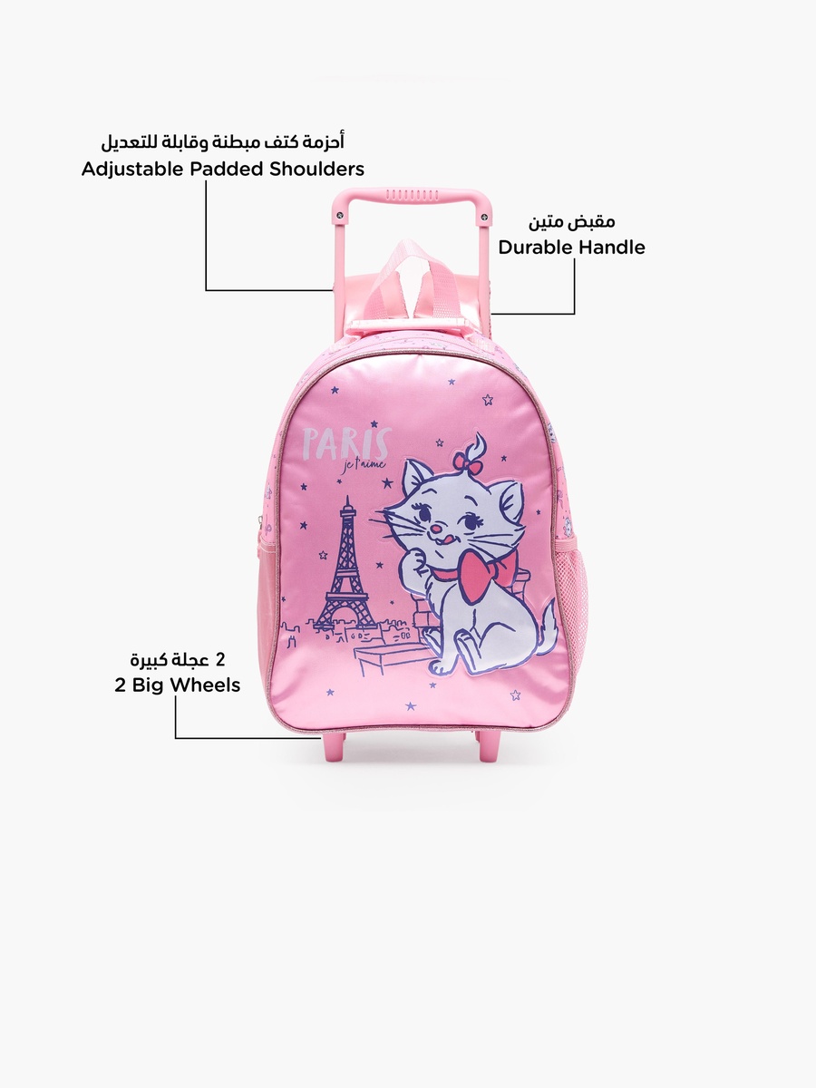 Marie Print 3-Piece School Trolley Bag Set with Lunch Bag - 14 inches