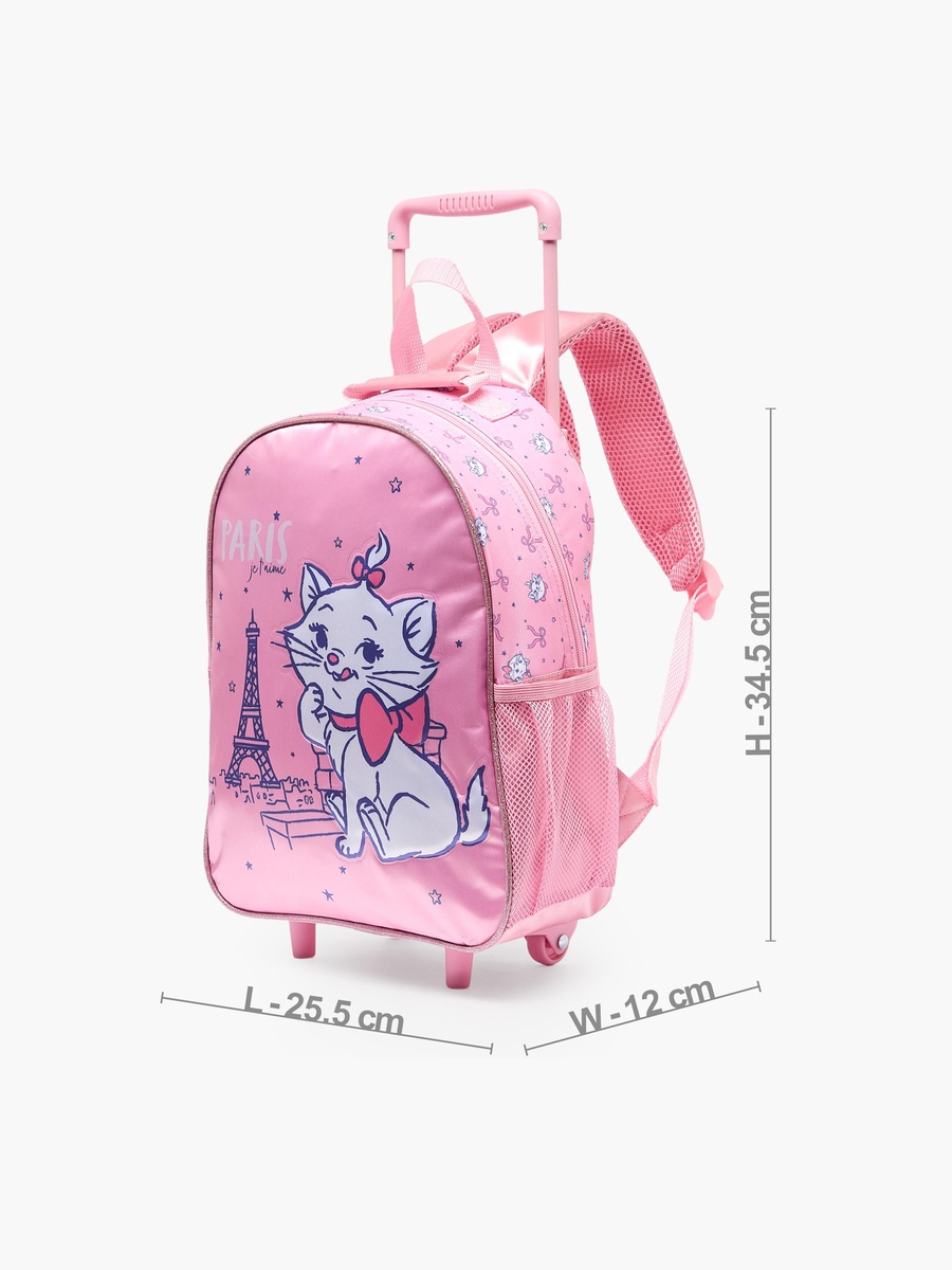 Marie Print 3-Piece School Trolley Bag Set with Lunch Bag - 14 inches