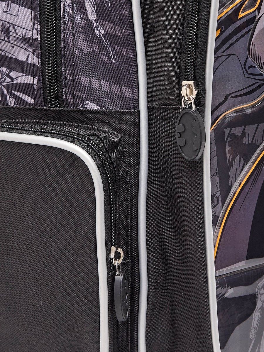 Batman Print 5-Piece School Trolley Bag Set with  Lunch Bag - 16 inches