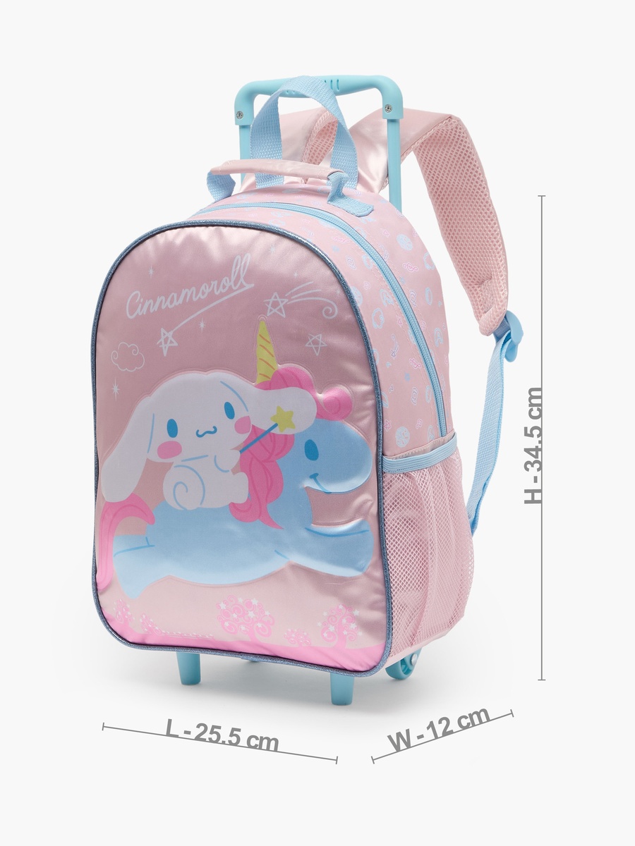 Cinnamoroll 3-Piece School Trolley Bag Set with Lunch Bag - 14 inches