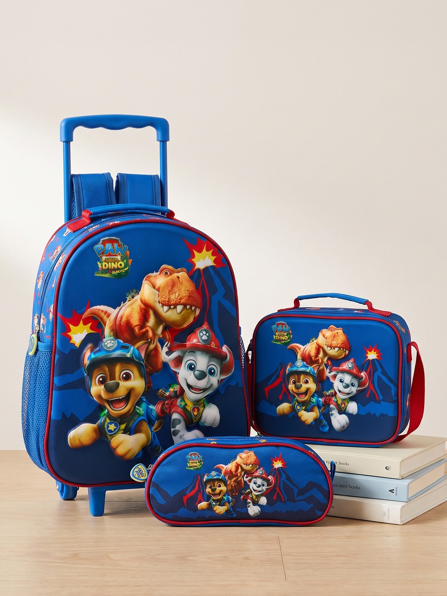 PAW Patrol Print Trolley Bag Set with Lunch Bag Handle - 14 inches