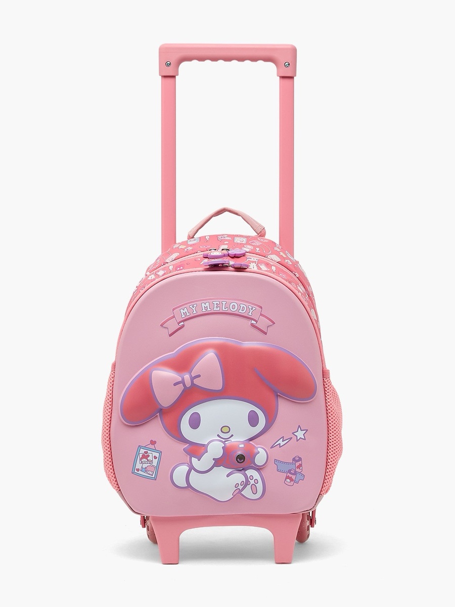 My Melody Print Trolley Bag Retractable Handle - 14 inches
