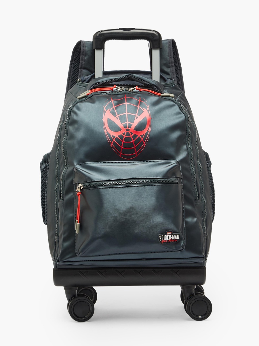 Spider-Man Print Trolley Bag with Adjustable Straps - 18 inches